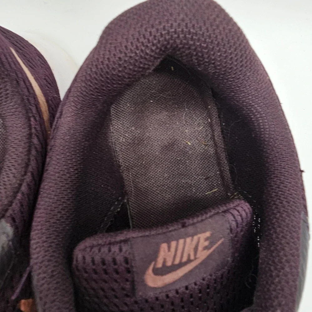 Nike Tanjun Shoes Womens Size 9 Bordeaux‎ Mesh Running Rose Gold 812655-607